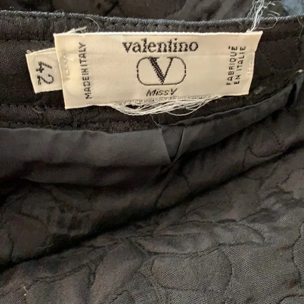 𝅺VINTAGE Valentino Miss V floral pencil skirt sz 42